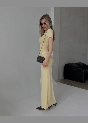 Світло-жовтий повсякденний сукня жіноча Україна однотонна