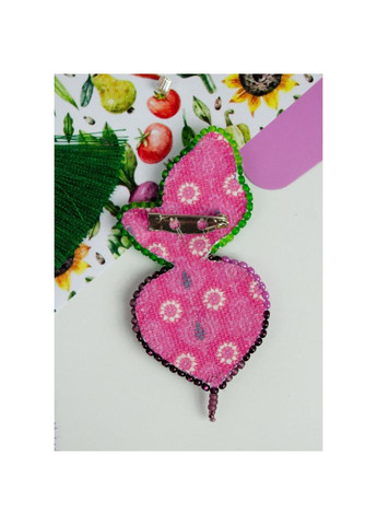 Набор для вышивания бисером украшения "Свекла" AD-231 на натуральном холсте No Brand (321964418)