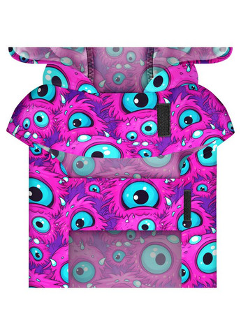 Дощовик-накидка з капюшоном для собак Clothes, малюнок "Око монстра", XS, А 26-29 см, B 32-41 см, З 21-26 см WAUDOG (329745761)