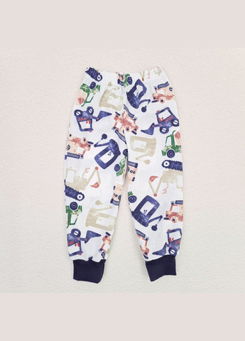 Комбинированная всесезон пижама dexter`s для сна футер construction machines темно-синий;молочный dexter's