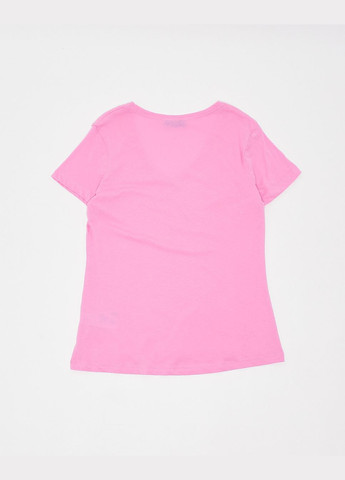 Розовая футболка basic,розовый, Pink Woman