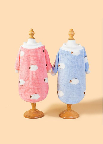 Махровая кофта для котов и кошек Pet Style "Барашек" Голубой S No Brand - (323235642)