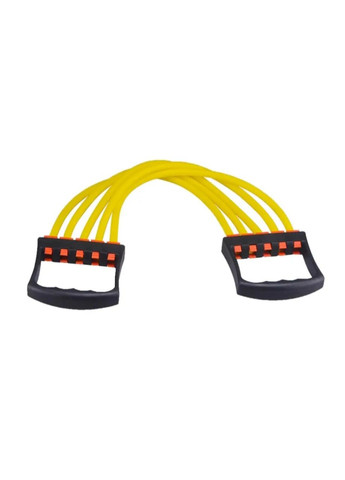 Эспандер плечевой на 5 резиновых жгутов, цвет желтый, ручки пластик World Sport (297080183)