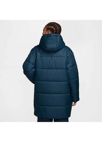 Темно-синя демісезонна жіноча куртка w nsw tf snfl nk clsc prka темно-синій Nike