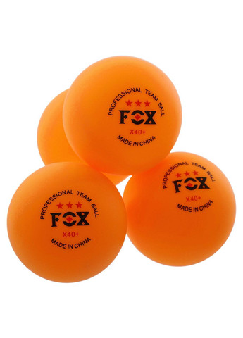Набор мячей для настольного тенниса 60 штук в пластиковой банке FOX (ABS, d-40мм, ) (MT-8589_Желтый) F.O.X (361439850)