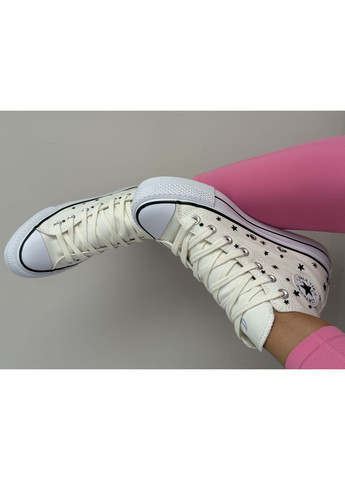 Кросівки жіночі Converse Chuck Taylor All Star High | Конверс Чак Тейлор білі No Brand білі демісезони (366576509)