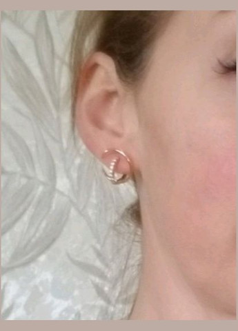 Сережки Xuping Jewerly орбітальна станція 1,9 см золотисті Xuping Jewelry (317752133)