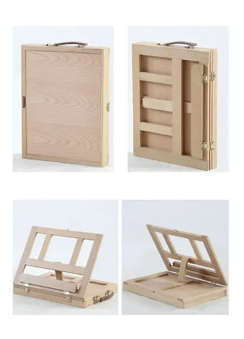 Набор комплект художественный для рисования чемодане с мольбертом холстами 45 элементов 34х26х6,5 см (479239-Prob) Unbranded (316427046)