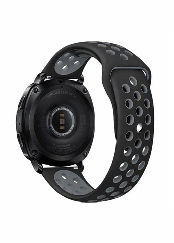 Спортивный ремешок Perfor Sport для часов Samsung Gear Sport SM-R600 - Black&Grey Primo (333720409)