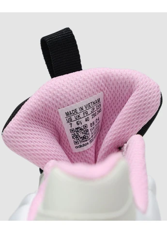 Белые летние кроссовки adidas edge runner white/pink адидас едж раннер No Brand