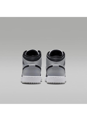 Кроссовки женские 1 Mid Bg Black/White Air Jordan чёрные (364838160)