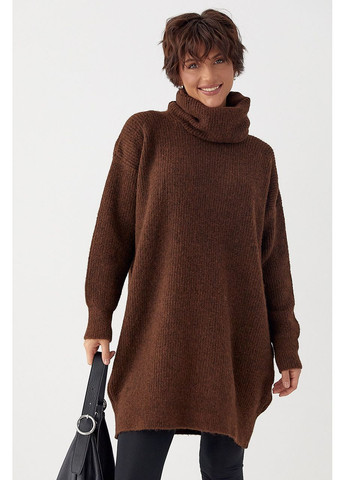 Женская вязаная туника с высокой горловиной Lurex (367007632)