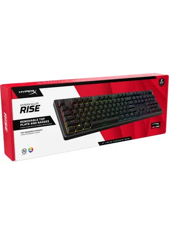 Клавіатура Alloy Rise PBT HX Red USB UA Black (7G7A3AA) HyperX (388427481)