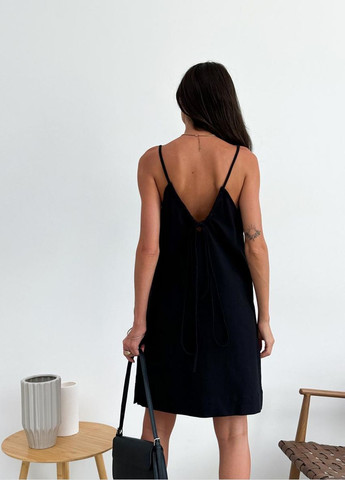 Черное кэжуал платье наоми Art Knit однотонное