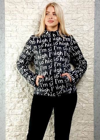 Черная демисезонная куртка di classe двостороння