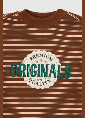 Kai-Kai світшот з принтом для хлопчика sq-507 104 см (2000990111555w) shop (2000990111555) коричневий повсякденний