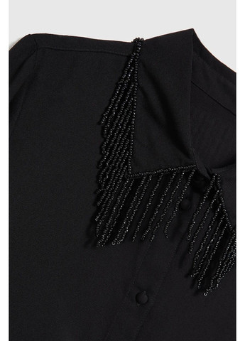 Чорна блузка жіноча Moodo