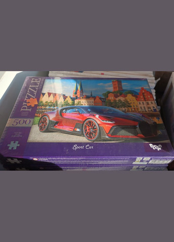 Пазли 500 елементів Sport car червона машина Пазли для дорослих 500 деталей Авто С500-15-02 Danko Toys (315035436)