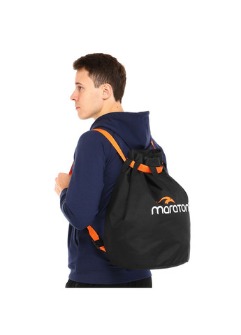 Рюкзак-мешок MRT27 (полиэстер, высота 45см, диаметр 29см, ) (MRT27_Черный) Maraton (361439413)