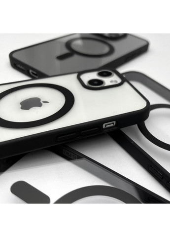 Чохол на 13 Acrylic Magsafe для Apple прозорий магнітний / бортик / Magnetic Black No Brand (369137046)