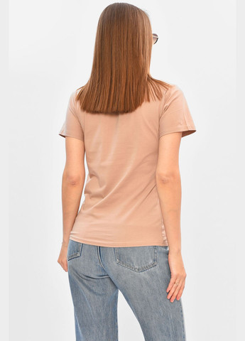 Футболка женская цвета мокко Let's Shop - (339601782)