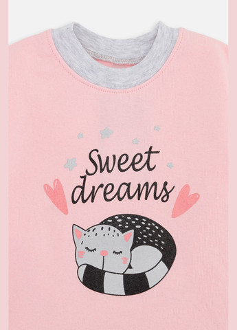 Рожева зимня піжама для дівчинки колір рожевий цб-00262106 Dexters