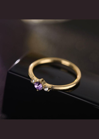 Набор колец 4 шт кольца с кристаллами золотистые комплект перстней кольцо на косточки No Brand (340463675)