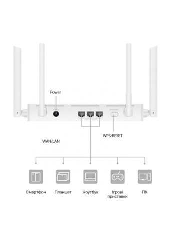 Модем маршрутизатор Wi-Fi-6 AX2 V2 Ws7001-22 (53030ADN) Huawei (317842670)