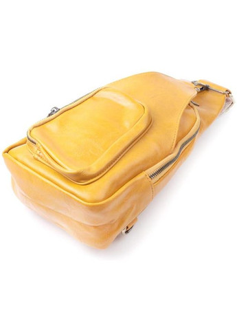 Сумка жіноча через плече сумочка слінг в дорогу планшет спортивний для документів барсетка для телефону Жовтий 34391 Vintage (332164438)