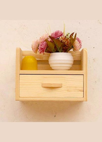 Настінна полиця з дерева Брукфілд бланже (НСП-009501) No Brand (328081828)