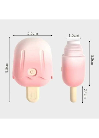 Вакуумный вибратор "Мороженое" Ice Lolly в форме мороженого будет бесконтактно стимулировать не только клитор, но и другие эроганные точки Lilo (361442222)