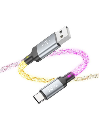 Зарядный кабель USB Type-C для телефона / Провод шнур тайп си для быстрой зарядки и передачи данных 1м Hoco (360637964)