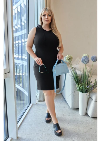 Чорна кежуал сукня Fashion Girl