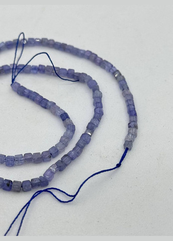 Танзаніт на нитці без застібки 2*2 мм 38 см Бузковий (12480) No Brand (335425133)