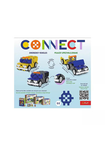 Конструктор Connect 3в1 161 дет (61974) Trefl (362538452)