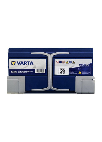 Автомобільний акумулятор Blue Dynamic EFB N80 6СТ-80Ah АзЕ 800A (EN) 580500080 Varta (349806328)