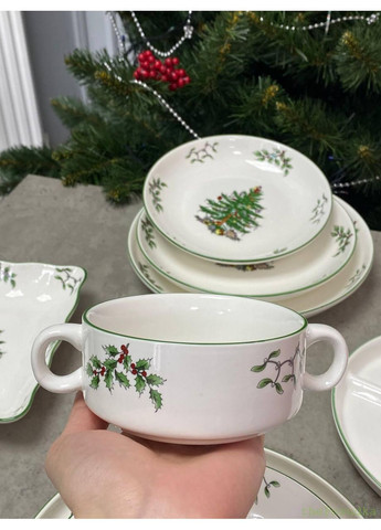 Тарелка "Елочка" для супа 10.5 см (250 мл) прекрасно подходит для жидких блюд. OSM (365549080)