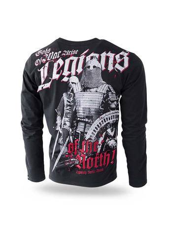 Черный демисезонный кэжуал лонгслив Dobermans Aggressive