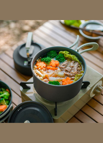 Набір посуду (каструля, сковорідка, чайник) CNK2450CF010, алюміній Naturehike (353504707)