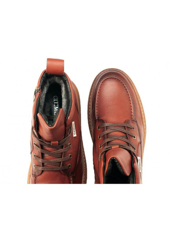 Бордовые зимние ботинки 7214315-б 44 цвет бордо Clemento