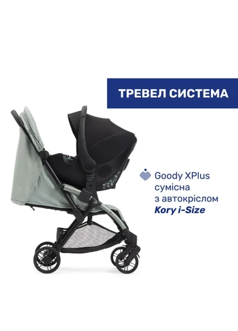 Прогулянкова коляска Goody Xplus, колір м'ятний (87040.76) Chicco (386202945)