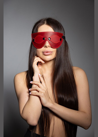 Маска шкіряна Blind eyes червона MS-3 Edena (327878365)