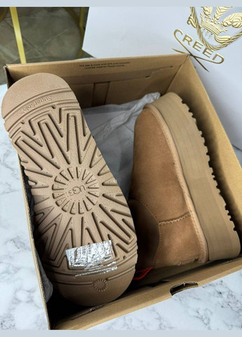 Уг Угги Платформ Мини Диппер Оранжевые Platform Classic Mini Dipper Chestnut UGG (303404007)
