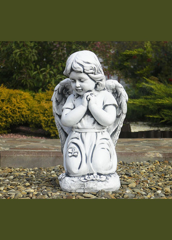 Садова фігура Ангел, що молиться на колінах 54x24x33 см (ССП12092 ) Гранд Презент (284419182)