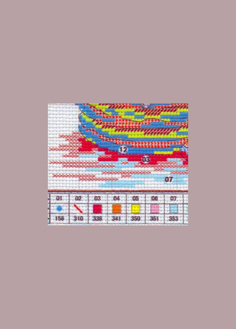 Набір для вишивання за нанесеною на канву схемою "Dessert 2". AIDA 14CT printed, 18*19 см Joy Sunday (313614431)