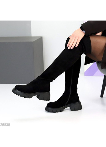 Чорні ботфорти No Brand (368277949)
