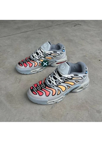 Серые демисезонные кроссовки мужские nike air max plus drift grey найк аир макс плюс серые No Brand