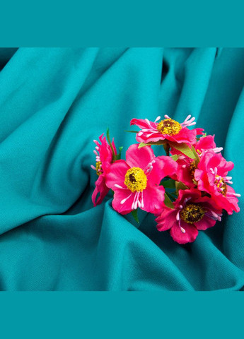 Тканина однотонна котон джинс стрейч мор хвиля IDEIA (306459058)