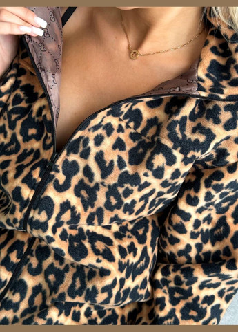 Темно-коричневая флисовая куртка-бомбер на подкладке 🔝🔝 No Brand