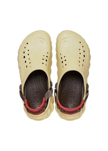 Бежевые сабо echo clog sesame 207937-w Crocs